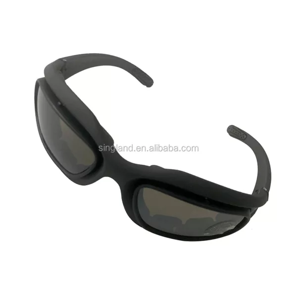 Non-Polarized Riding Glasses Motorcycle Goggles Sport Sunglasses With 4 Lens Kits Tactical Glasses - Image 6