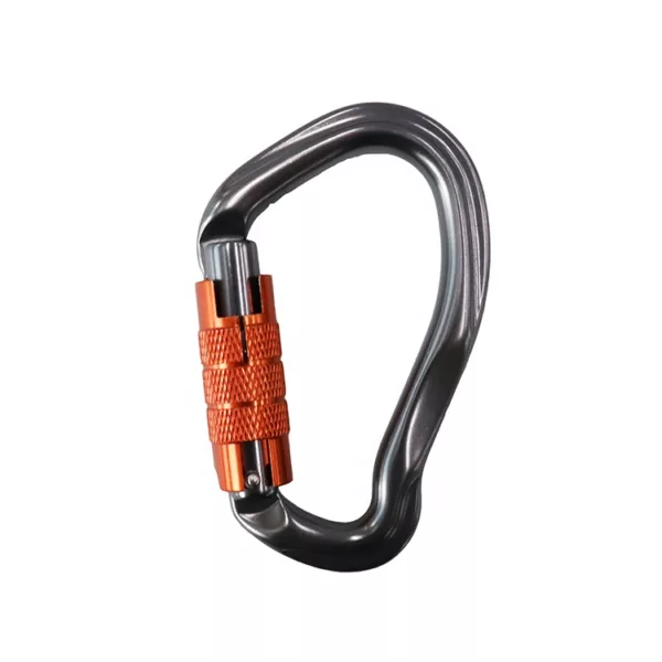 Heavy Duty 23KN Twist Lock  Ear Shape Climbing Carabiner