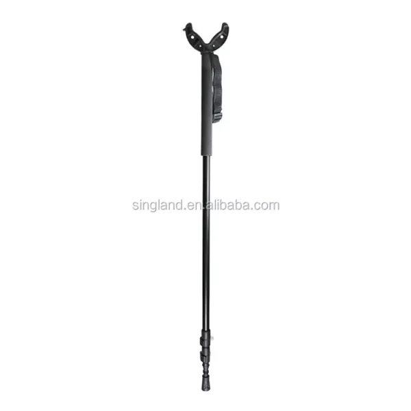 Telescopic Shooting Stick  Hunting Stick V Shaped Rotating Yoke Shooting Stick Monopod