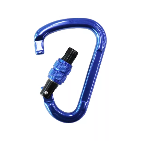 Heavy Duty 25KN Screwgate Locking Carabiner "D" Shape - Image 3