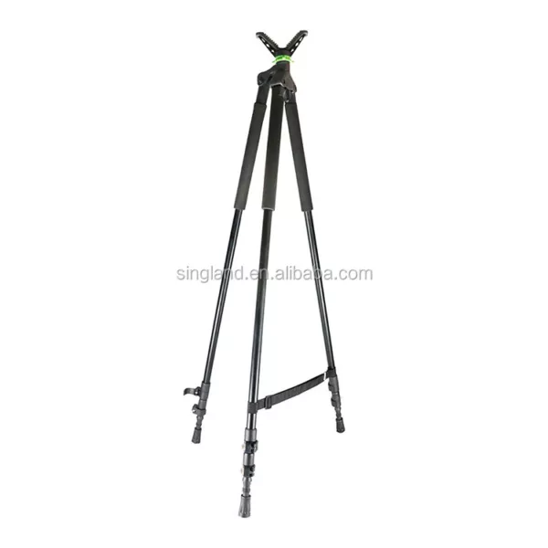 Tripod Telescopic Shooting Stick  Hunting Stick V Shaped Rotating Yoke