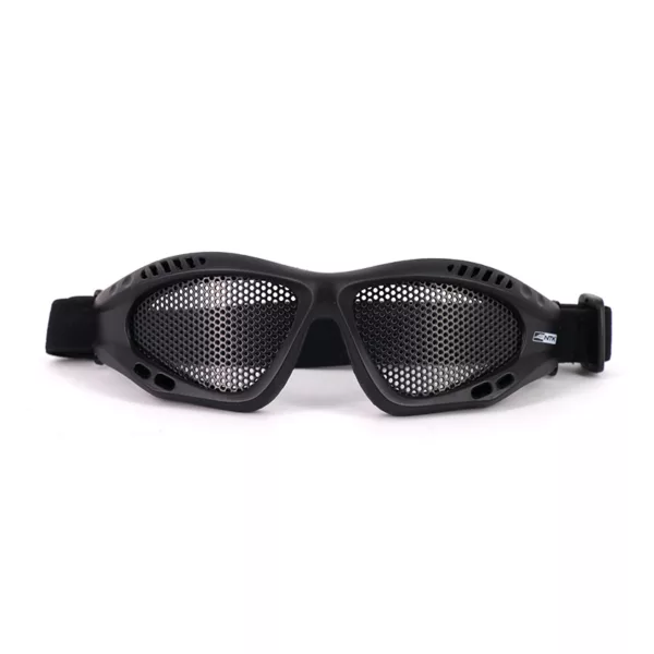 Outdoor Steel Mesh glass Eye glasses Eye Protection with Elastic Band Black - Image 5