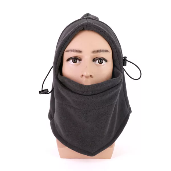 Winter Outdoors Windproof Balaclava Face Mask Fleece Hat Sport Hat With Neck Warmer - Image 2