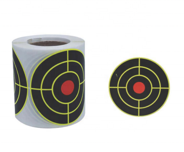 Outdoor Paper Target Sticker 7.6cm 3inch Sticker Target 200pcs Roll Adhesive Splatter Reactive Paper Targets - Image 2