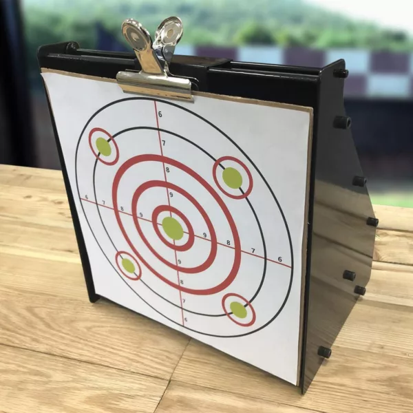 Shooting Target Bullet Trap Box for .22/.17 Caliber (Rimfire Only) | 10" X 10" Bullseye Paper Targets | Bullet Box Mount Bracket - Image 3