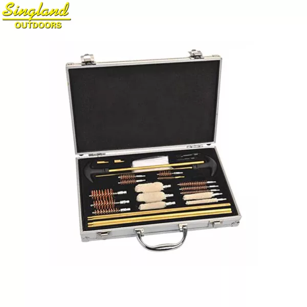 Shooting Accessories Universal Cleaning Kit in Aluminum Box 26 pcs Cased Cleaning Kit