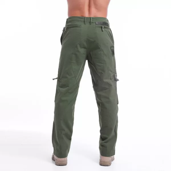 Men's Tactical Pants Outdoor Workout Cargo Pants with Multiple-Pockets - Image 2