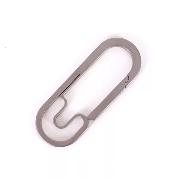 Ultralight Aviation Titanium Anti-Lost Keychain Carabiner Creative Design Keychain 26mm Titanium Key Ring