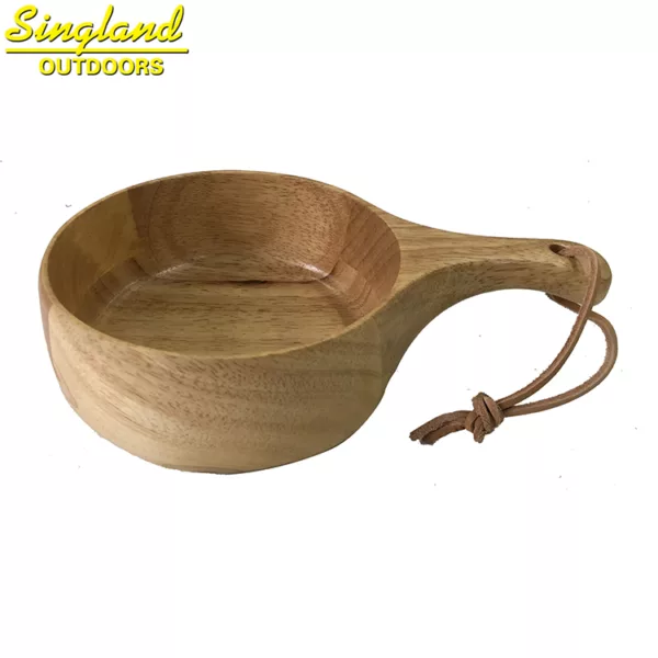 Solid Rubber Wooden Cup Outdoor Drinking Cup Solid Rubber Soup Cup Coffee Mug