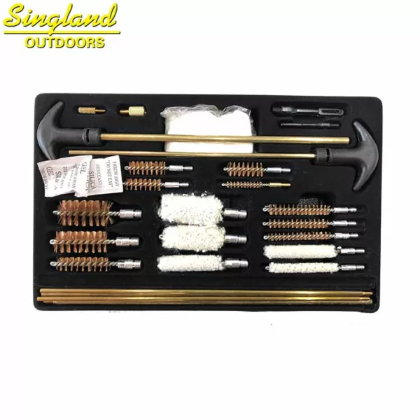 Shooting Accessories Universal Cleaning Kit in Aluminum Box 26 pcs Cased Cleaning Kit - Image 2