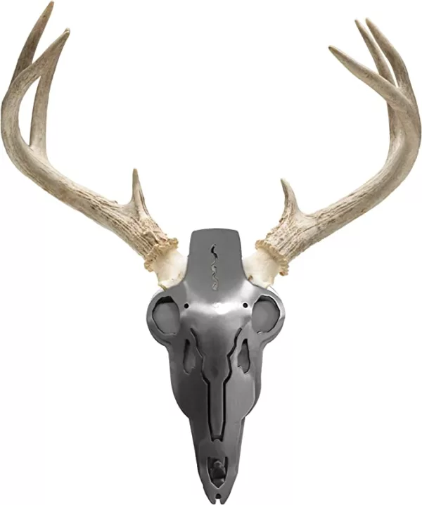 Dead Deer Iron Buck Skull Hanger Deer Skull Hooks Easy Installation for Living Room Bedroom Home Decor Indoor and Outdoor Use