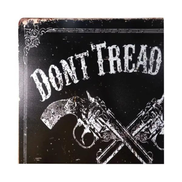 Dont Tread On Me Vintage Style Funny Rustic metal Tin Sign Cafe Home Wall Decor Tinplate Wall Decoration - Image 3