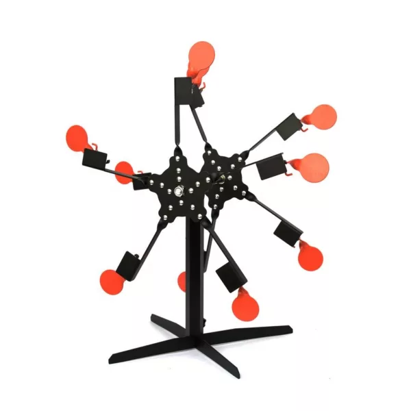 Deluxe Portable Training Wheel Metal Shooting Target Spinner Moving 10pcs Target - Image 3