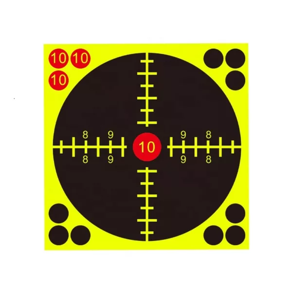 Different Size Splatter Reactive Targets Self Adhesive Paper Targets Can Shave Silhouette 152mm 6inch Paper Target - Image 2