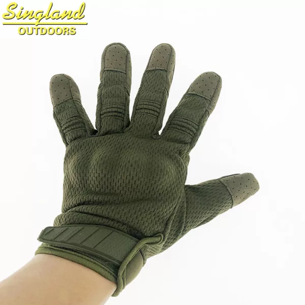 Stocked Touch Screen Airsoft  Motorcycle Driving Gloves Soft Riding Shooting Gloves Tactical Gloves Olive Green - Image 4