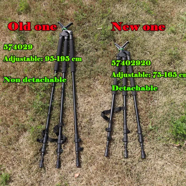 New Arrival Shooting Stick Hunting 3 in 1 Tripods Detachable Adjustable Telescopic Hunting Stick - Image 5