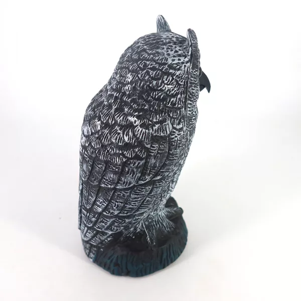 Portable small Realistic Simulation Owl Decoy Bird Pigeon Crow Scarecrow Car Home Garden Decoration - Image 4