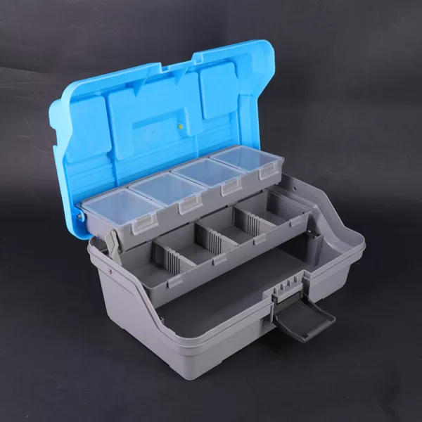 Outdoor Multifunctional Plastic Storage Box With Handle Three layers Professional Fishing Lures Hook Bait Box - Image 4