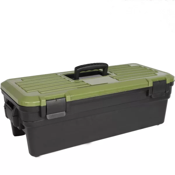 Big Plastic Toolbox with Removable Tray