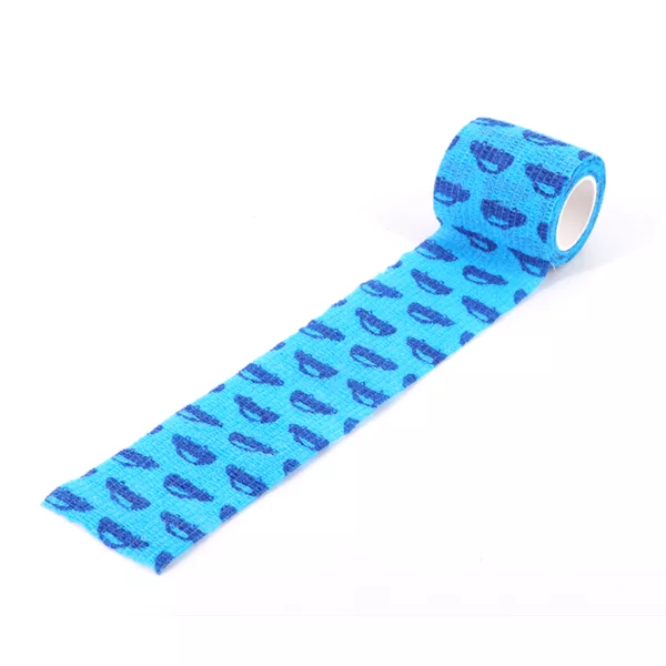 5 cm x 4.5 m Blue Car Camo Self-Clinging Non-Woven Hunting Outdoor Elastic Rolls Camo Tape - Image 3