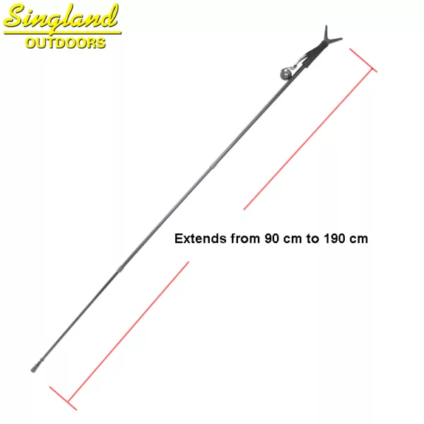 V Shaped Rotating Yoke Monopod Telescopic Shooting Stick Hunting Stick - Image 4