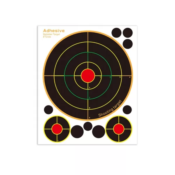 Different Size Splatter Reactive Targets Self Adhesive Paper Targets Can Shave Silhouette 8inch Bow and Arrow Paper Target - Image 2