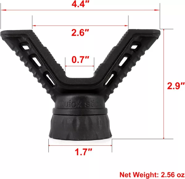 V Yoke Rest Top Mount Attachment with Camera Thread Socket for Shooting Hunting Monopod Bipod Tripod - Image 5