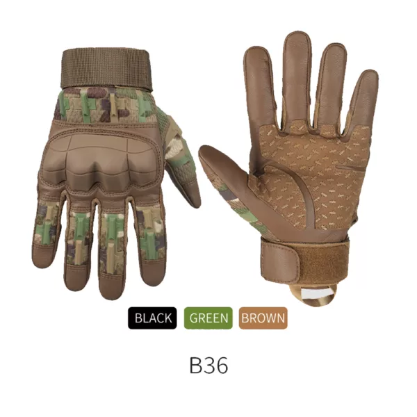 Full Finger Stock Hard Knuckle Tactical Gloves for Hiking Cycling Climbing Outdoor Camping Sports Touch Screen Gloves