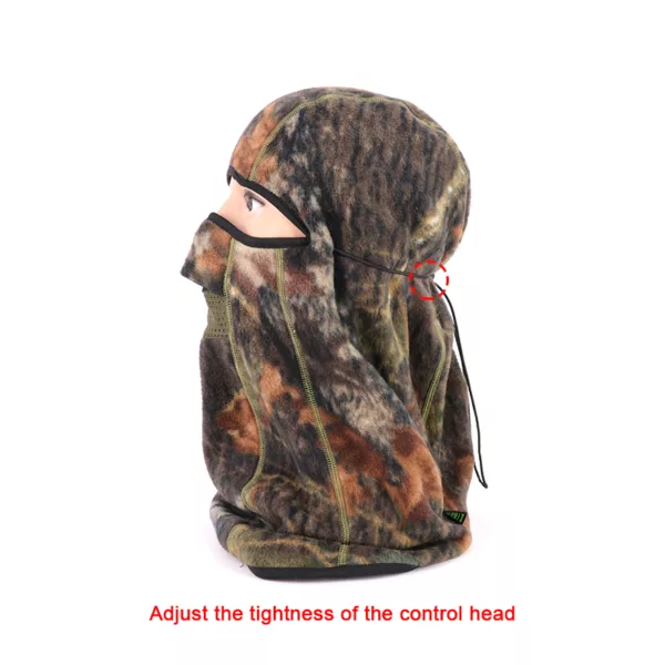 Outdoor Camping Skiing Fleece Face Balaclava Hood Camouflage Thermal Fleece Balaclava - Image 5