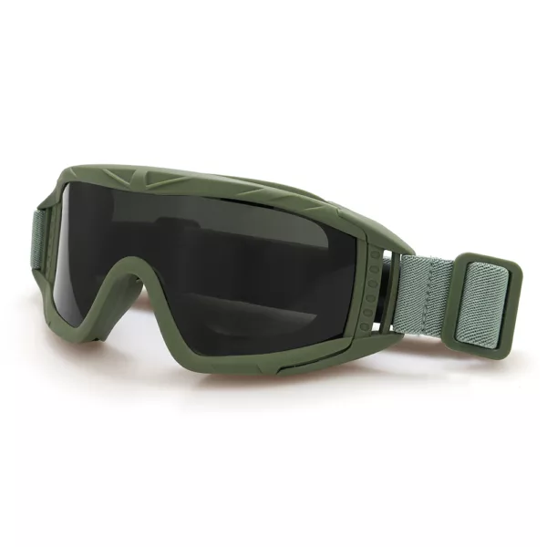 Shooting Full Frame Portable gog gle Glasses with 3 Anti Fog Interchangeable lenses for Motorcycle Cycling Paintball Hunting - Image 2