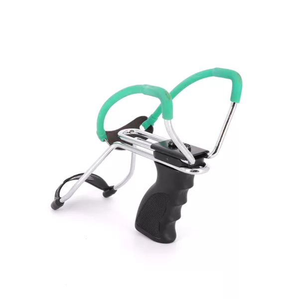 Sliver Frame Deluxe Folding adjustable Slingshot With Wrist Support - Image 2