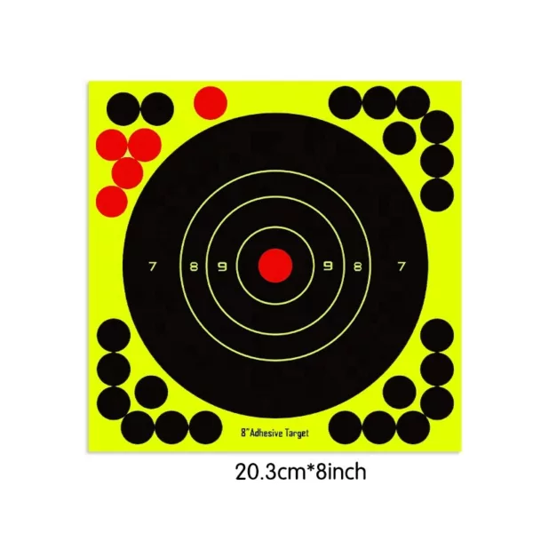 Different Size Splatter Reactive Targets Self Adhesive Paper Targets Can Shave Silhouette 203mm 8inch Paper Target - Image 2