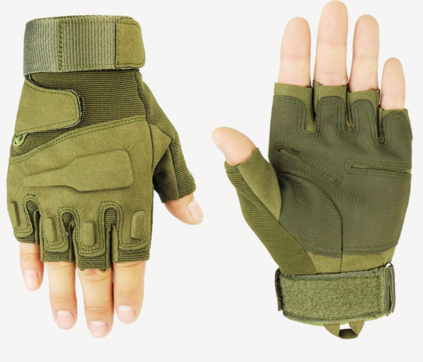 Combat Half or Full Finger Rubber Hard Knuckle Gloves Hunting Paintball Outdoor Sport Gloves - Image 4