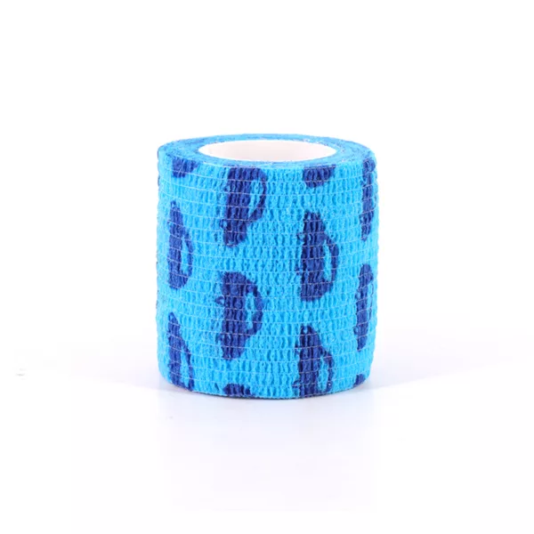 5 cm x 4.5 m Blue Car Camo Self-Clinging Non-Woven Hunting Outdoor Elastic Rolls Camo Tape