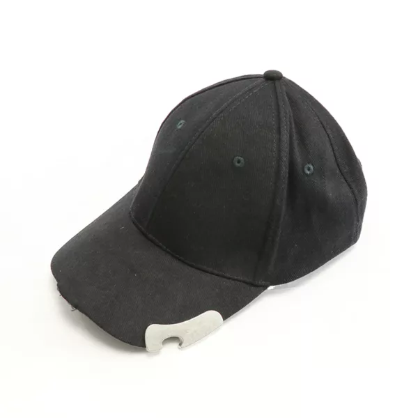 Hot Sale Outdoor Washed Cotton Baseball Hat with Curved Brim and Bottle Opener 5 LED - Image 6