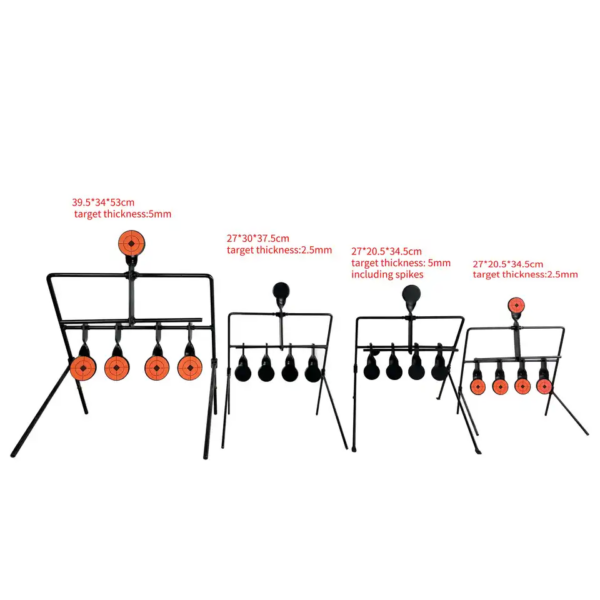 Guide Gear Steel Auto Reset Targets 6+1 target with Portable Design Spots for Outdoor Range - Image 6