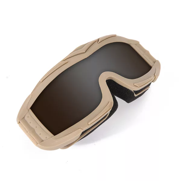 3 Anti Fog Interchangeable lenses Full Frame Portable Cycling gog gle Glasses for Motorcycle Cycling Paintball Hunting - Image 2