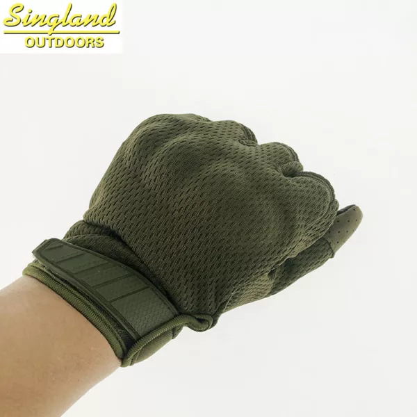 Stocked Touch Screen Airsoft  Motorcycle Driving Gloves Soft Riding Shooting Gloves Tactical Gloves Olive Green - Image 6