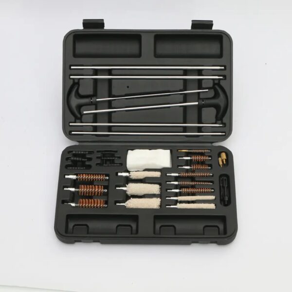 Shooting Accessories Universal Cleaning Kit Aluminum Rod Brushes Set in Plastic Box Professional Cleaner Set