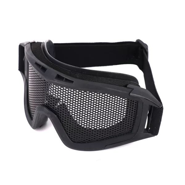 Outdoor Wire Mesh Anti-impact  Tactical Glasses With Adjustable Strap Steel Mesh - Image 2