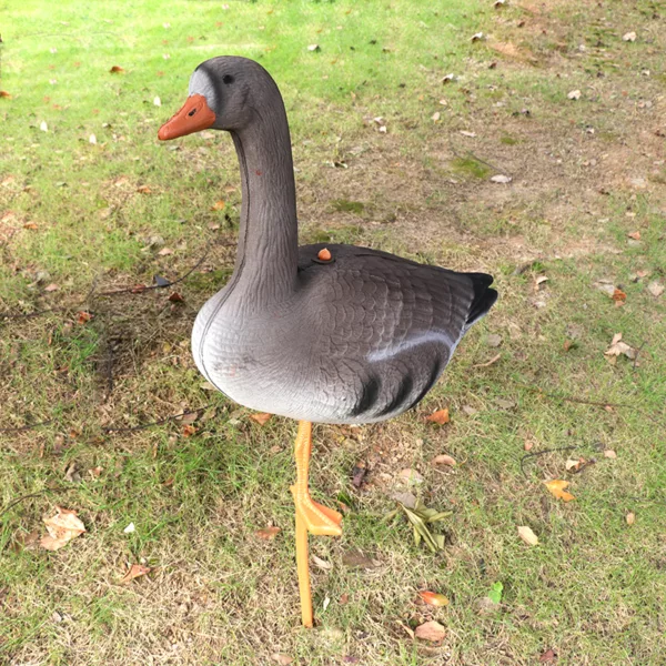 Flocking Standing Outdoors Full-Size Goose Decoy Garden Decoration 3D Foldable XPE Goose Decoy  Body Stake - Image 3