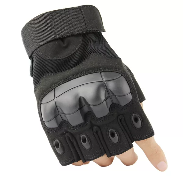 Half-Finger Hard Knuckles Gloves Hunting Paintball Outdoor Sport Gloves