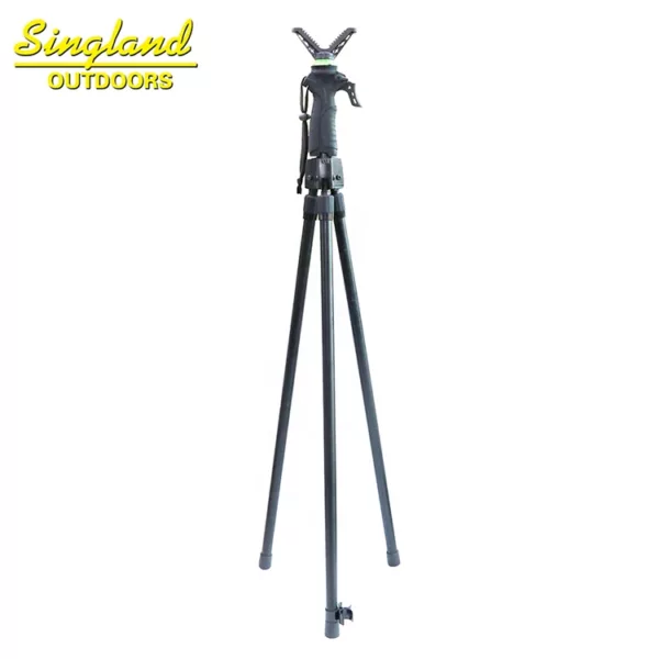 V Shaped Rotating Yoke Tripod Telescopic Shooting Stick Hunting Stick - Image 2