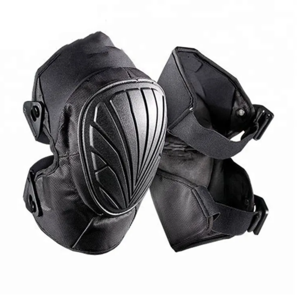 Professional Black PVC Shell Protective Outdoor Motorcycle Cycling Knee Pads Tactical Knee Cover