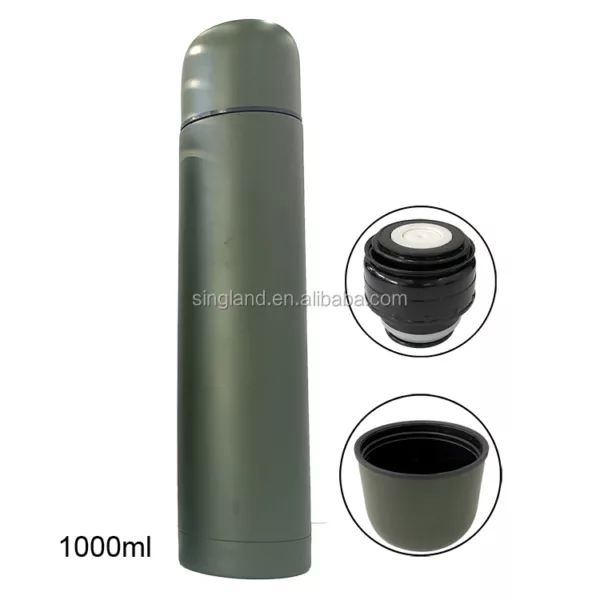 Stainless Steel Insulated Bullet Vacuum Thermo Bottle Green 350ml, 500ml, 750ml and 1000ml - Image 4