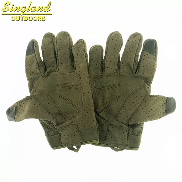 Stocked Touch Screen Airsoft  Motorcycle Driving Gloves Soft Riding Shooting Gloves Tactical Gloves Olive Green - Image 2