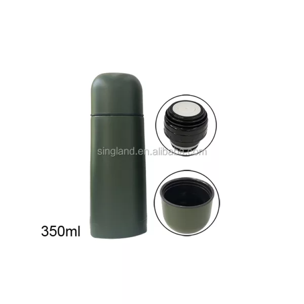 Stainless Steel Insulated Bullet Vacuum Thermo Bottle Green 350ml, 500ml, 750ml and 1000ml - Image 3