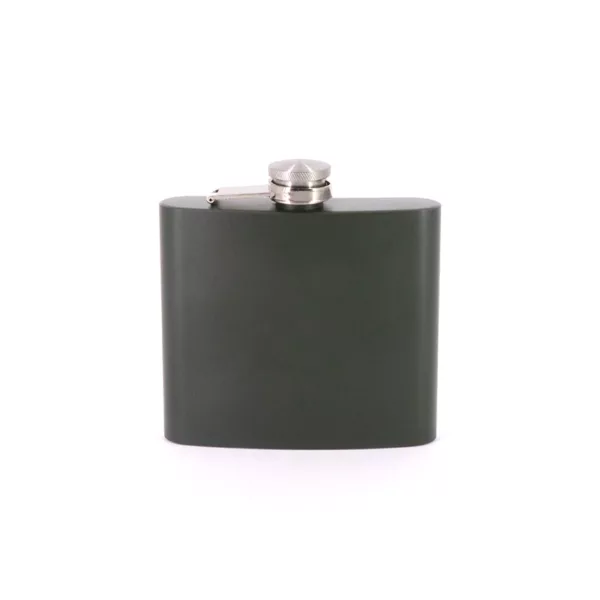 Outdoor Hip Flask Olive Green 12 oz Stainless Steel Pocket Hip Flask Metal Whisky Stainless Steel Hip Flask