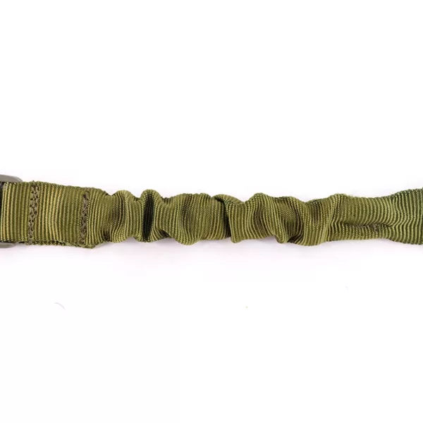 Green Hunting Tactical Adjustable Rifle Sling Shoulder Strap Single Point Bungee Sling With Metal Hook - Image 3