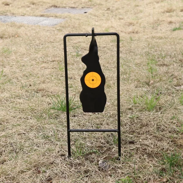 Animal Auto Reactive Reset Spinning Steel Prairie Chuck Silhouette Shooting Rabbit Steel Target - Image 4